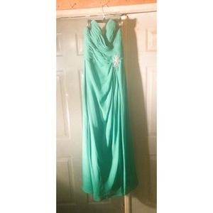 B2 Teal Green Elegant Prom/Wedding dress size 12